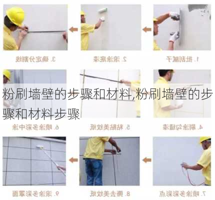 粉刷墙壁的步骤和材料,粉刷墙壁的步骤和材料步骤