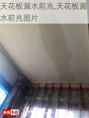 天花板漏水前兆,天花板漏水前兆图片