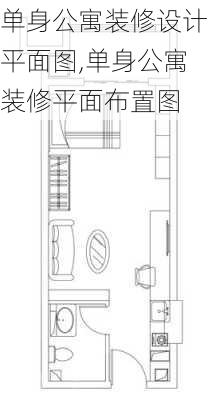 单身公寓装修设计平面图,单身公寓装修平面布置图