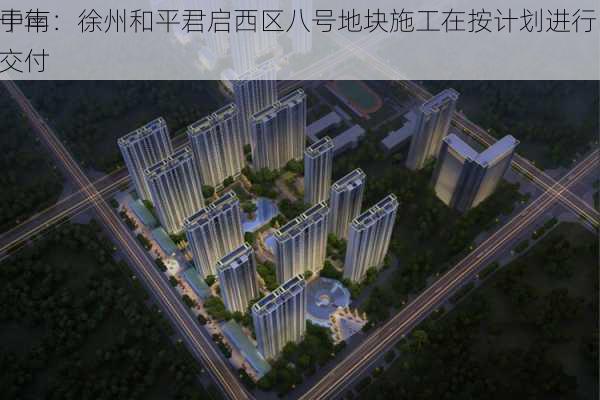 ST中南：徐州和平君启西区八号地块施工在按计划进行中，
可于年底交付